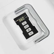 Della Portable Mini Fridge Camper RV Dorn Home Office Boat, LCD Cooler and Warmer 15L -White
