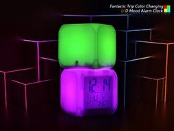 Fantastic Trip Color Changing LED Mood Alarm Clock N2