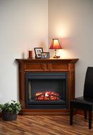 GreatCo Gallery Series Built-in Electric Fireplace with Louvered Front, 34-Inch N5