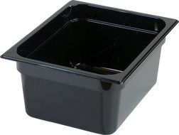 Carlisle 10422B13 High Heat One-Half Size Food Pan, 8.7-quart Capacity, 6" x 10.38" x 12.75", Amber (Case of 6) N3