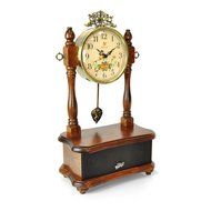 Pyle Bluetooth Radio Alarm Clock, Brown (PVNTLCL51BT)