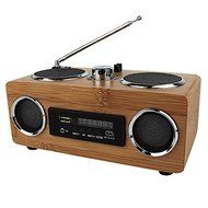 Baile Super Bass Stereo Multimedia Speaker, Eco-friendly Handmade Bamboo Material, with TF Card / USB / FM Radio... N3