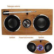 Baile Super Bass Stereo Multimedia Speaker, Eco-friendly Handmade Bamboo Material, with TF Card / USB / FM Radio... N4