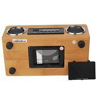 Baile Super Bass Stereo Multimedia Speaker, Eco-friendly Handmade Bamboo Material, with TF Card / USB / FM Radio... N5