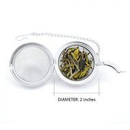 Zelta Premium Stainless Steel 2&quot; Mesh Tea Ball Infusers Filter Strainer Interval Diffuser with Extended Chain,...