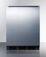 Summit FF63BSSHHADA 24&quot; ADA Compliant Freestanding Compact Refrigerator with 5.5 cu. ft. Capacity Adjustable Spill...