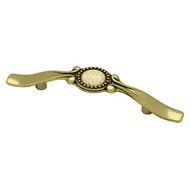 BRAINERD P50161V-ABM-C7 3 Ceramic Insert Sundial Cabinet Hardware Handle Pull by Brainerd