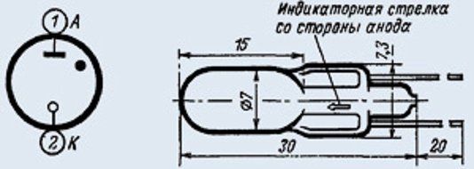 INS-1 Neon lamp USSR 10 psc N2