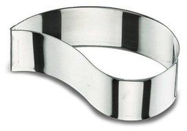 LACOR 68206 TEARDROPS FRAME CAKE RING 6x4 CM. STNLS