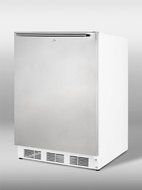 Summit FF6L7SSHHADA: Commercially approved, ADA compliant all-refrigerator for freestanding use, with stainless... N2