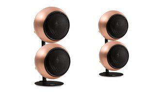 Orb Audio Mod2X QuickPack - Satellite Speakers and Desk Stand, Hand Antiqued Bronze