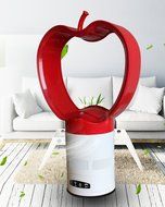 Aaron Bladeless Fan Apple Style with Remote Control (Red) N2