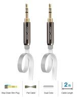 FosPower [4ft] 3.5mm Male to 3.5mm Male [AUX] Stereo Audio Cable - 24K Gold Plated Flat Tangle-Free Auxiliary... N18