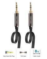 FosPower [4ft] 3.5mm Male to 3.5mm Male [AUX] Stereo Audio Cable - 24K Gold Plated Flat Tangle-Free Auxiliary... N19