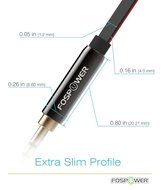 FosPower [4ft] 3.5mm Male to 3.5mm Male [AUX] Stereo Audio Cable - 24K Gold Plated Flat Tangle-Free Auxiliary... N21