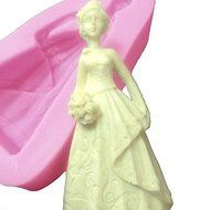 Sher Silicone Cake Topper Mold Bride Shape Silicone Chocolate Mold For Wedding Cake Decorating Arts &amp; Crafts