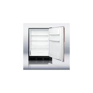 Summit FF6BBI7IF 24&quot; Commercially Approved Compact Refrigerator with 5.5 cu. ft. Capacity Auto Defrost Door Shelves...