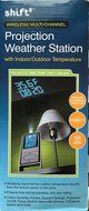 Shift 3 Wireless Multi-Channel Projection Weather Station w/ Indoor/Outdoor Temperature