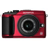 Olympus PEN E-PL2 12.3 MP CMOS Micro Four Thirds Interchangeable Lens Digital Camera with 14-42mm Lens (Red) (... N2