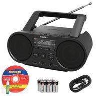 Sony Portable Full Range Stereo Boombox Sound System with MP3 CD Player, AM/FM Radio, 30 Presets, USB Input, Headphone... N8
