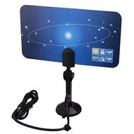 Digital Indoor VHF UHF Ultra Thin Flat TV Antenna for HDTV 1080p DTV HD Ready XG N2