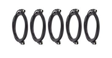 C&amp;E 2 PCS, MIDI Cable with 5 Pin DIN Plugs, 10 Feet Black, CNE585437 N14