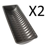Fox Run Rehruecken Nonstick Carbon Steel Loaf Bread Cake Pan 31cm (2-Pack)