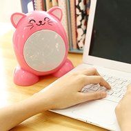 FU-FU Cute Safety Pink Cat Energy-saving Portable Heater Mini Household Office Desktop Household Electric Fan...