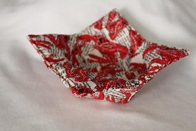 Microwave Bowl Cozy Bowl Potholder Reversible Lobster