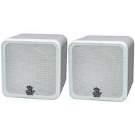 Pyle Home Pyle HOME PCB4WT 4&quot;, 200-Watt Mini-Cube Bookshelf Speakers (White)