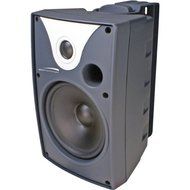 Speakers, Indoor/Outdoor, Black, 9 In., Pk 2