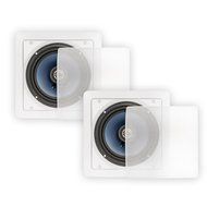 Blue Octave Home LS62 Square In-Ceiling Speakers (White)