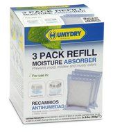 HUMYDRY USA250X3RC12 Unscented Moisture Absorber Refill, 8.8-Ounce, 3-Pack