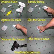 Carpet &amp; Upholstery Cleaning Solution Spot &amp; Stain Remover Spray 32 Oz. Free Spot Removal Guide. Best Concentrated... N2