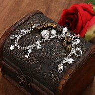 Fashion Elegant Shinny Womens Charm Pendant Bracelet Jewelry Gift KECP