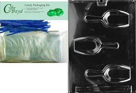 Cybrtrayd D073 Chocolate Candy Mold, Scoop Dads and Moms