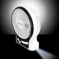 VersionTech Portable Fans Rechargeable Fans Mini USB Fans for Camping Car Office Desktop (3 Speeds, White) N12