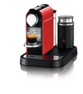 Nespresso C121-US-RE-NE1 Citiz Espresso Maker with Aeroccino Milk Frother, Red