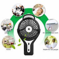 Foneso Portable Misting Fan, Mini Handheld USB Cooling Fan with Mist Humidifier for Home Office and Travel N6