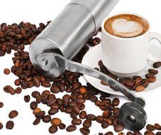 Fly Skyline Stainless Steel Manual Coffee Grinder Perfect Coffee Grinder for French Press, Espresso or as a Spice...