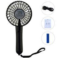 Anpress Portable Mini USB / Battery Fan Air Cooling Handheld Fan Palm-Leaf Fan Personal Cooling Fans with 18650... N16