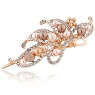 Creazy Vintage Jewelry Crystal Hairpins Fashion Women Pearl Duckbill Clip Beauty Tools