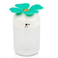 LIWUYOU Four Leaf Clover Mini Protable Colorful LED USB Humidifier Air Freshener for Home Office Color Red N4