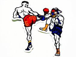 MUAY THAI Embroidery iron-on patch/SIAMD.D.