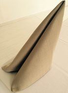 Langheinrich Carat Superior 8 Napkins in A Linen Effect Design, 20 by 20", Beige N2