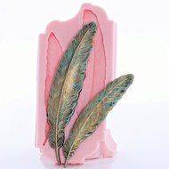 Western Feather Silicone Mold Food Safe Fondant, Candy, Gum Paste,. Craft or Jewelry Mold Resin, Clay, Flexible... N2