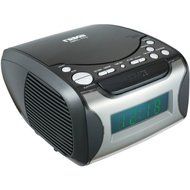 Naxa Digital Alarm Clock with Digital Tuning AM/FM Radio&amp; CD Player