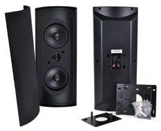 Elan Elios EuroStyle ES412B Dual 4" Wall Mount Speaker (Black)