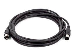 C&amp;E 2 PCS, MIDI Cable with 5 Pin DIN Plugs, 10 Feet Black, CNE585437 N18