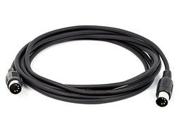 C&amp;E 2 PCS, MIDI Cable with 5 Pin DIN Plugs, 10 Feet Black, CNE585437 N20
